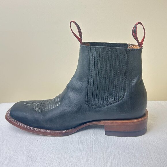 Quincy Short Boots Men\'s 27 1/2 EE (Mex/CM) US 8.5 (?-READ) Gray Leather main image 10